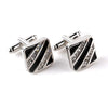 Diagonal Crystal Pattern Cufflinks
