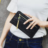 Sequined and Metal Tassel Clutch Bag