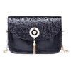 Metal Tassel Shimmer Sling Bag