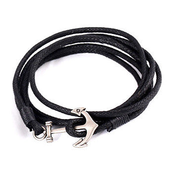 Nautical Cuff Bracelet | Navy Blue Anchor Bracelet - The Collegiate Standard