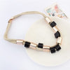 Connected Cylinders Necklace