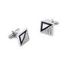 Enamel Square Crystal Cufflinks