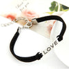 LOVE Charm Leather Wrist-Chain