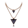 Double Triangle Chain Necklace