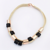 Connected Cylinders Necklace