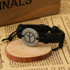 World Peace Symbol Leather Bracelet