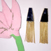 Deep Triangle Tassel Danglers