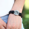 Yin and Yang Leather Bracelet