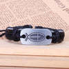 Cross Fish Leather Bracelet