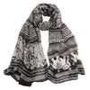 Boho Elephant Print Scarf