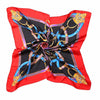 Geometric Foulard Print Silk Scarf