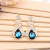 Sparkling Crystal Drop Earrings
