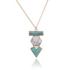 Geometric Double Tone Marble Necklace