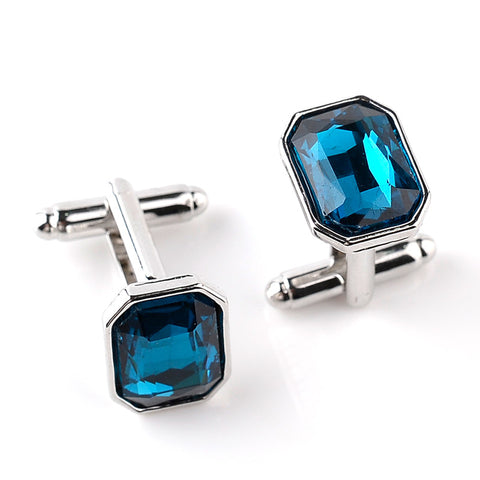 Geometric Crystal Cufflinks