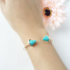 Two Stone Cones Cuff Bracelet