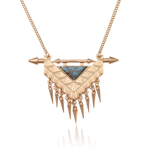 Arrow Spikes Pendant Necklace