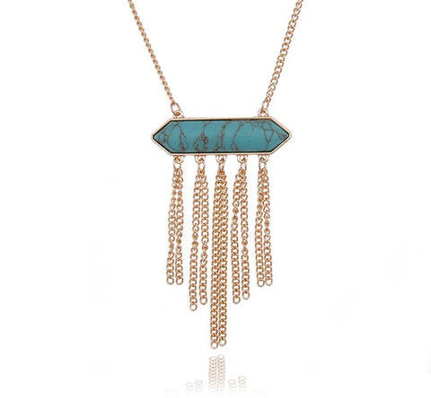 Vintage Tassel Pendant Necklace