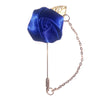 Rose & Leaf Chain Lapel Pin