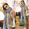 Retro Swirl Print Scarf