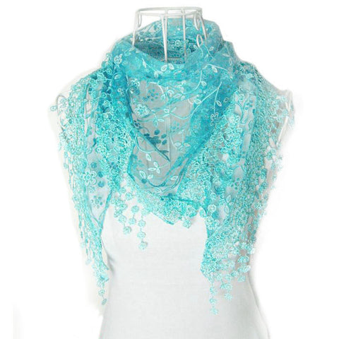 Floral Fringes Scarf