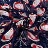 Christmas Santa Print Scarf