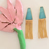 Deep Triangle Tassel Danglers
