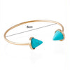 Two Stone Cones Cuff Bracelet