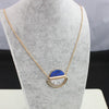 Inverted Spheres Marble Necklace