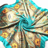 Floral Print Silk Scarf