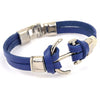 Pirate Anchor Leather Bracelet