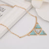 Multi Triangles Geometric Necklace