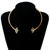 Turquoise Collar Torques Necklace