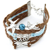 Multilayer Pigeon & Tree Rope Bracelet