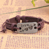 Love Arrow Heart Leather Bracelet