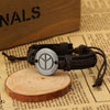 World Peace Symbol Leather Bracelet