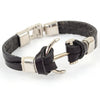 Pirate Anchor Leather Bracelet