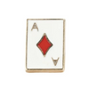 Ace of Clubs/Diamonds Poker Cards Collar Pin