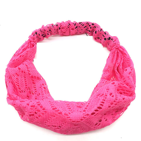 Floral Knit Lace Headband