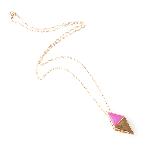 Inverted Pyramid Pendant Chain