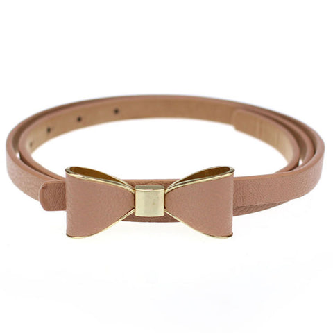 Butterfly Bow Leather Belt