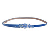 Metal Flowers Buckle Leather Belt
