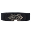 Inverted Flowers Metal Buckle Belt