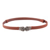 Floral Metal Buckle Waist Belt