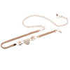 Rhinestones Heart Charm Metal Waist Belt
