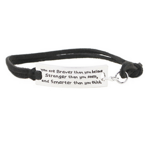 You Are Braver Than You Believe Bracelet