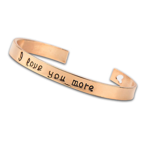I LOVE YOU MORE Cuff Bracelet