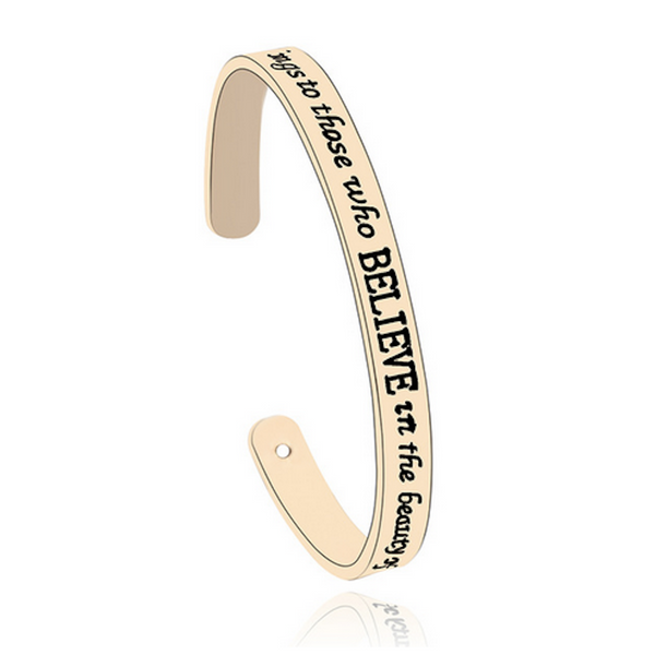 THE FUTURE BELONGS TO THOSE Inspirational Leather Bracelet