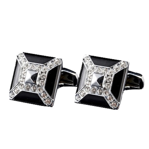 Jewelled Square Cufflinks
