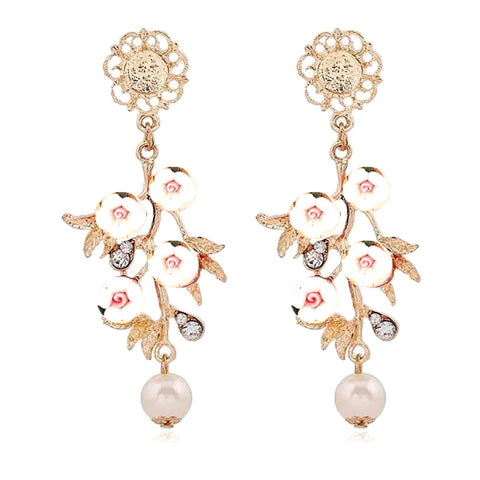 Floral Branch Princess Earrings