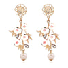 Floral Branch Princess Earrings